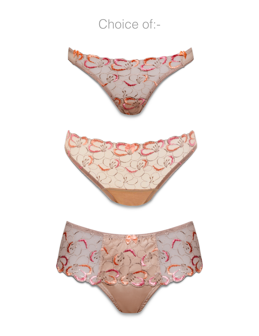 Amour Naturel Padded Push-Up Bra, Brief, Suspender & Bag Gift Set